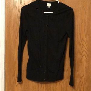 Black jeweled cardigan